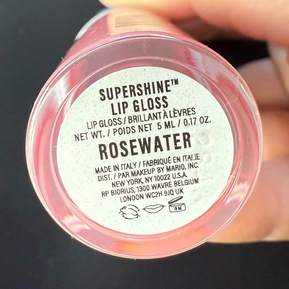 💚 2/$30 Makeup By Mario, Hydrating SuperShine Lip Gloss in Rosewater - Picture 6 of 6